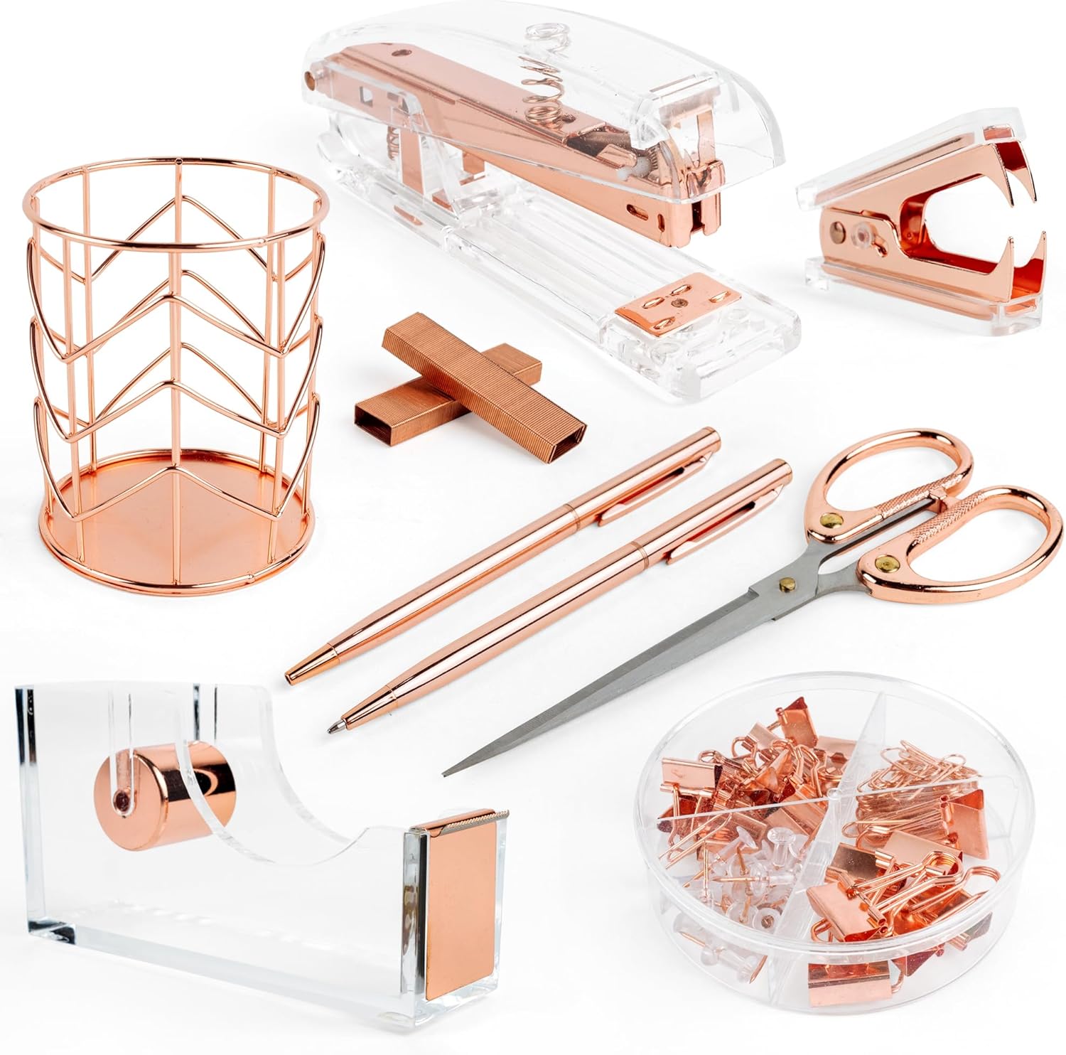 Every Desk Rose Gold Office Supplies and Accessories