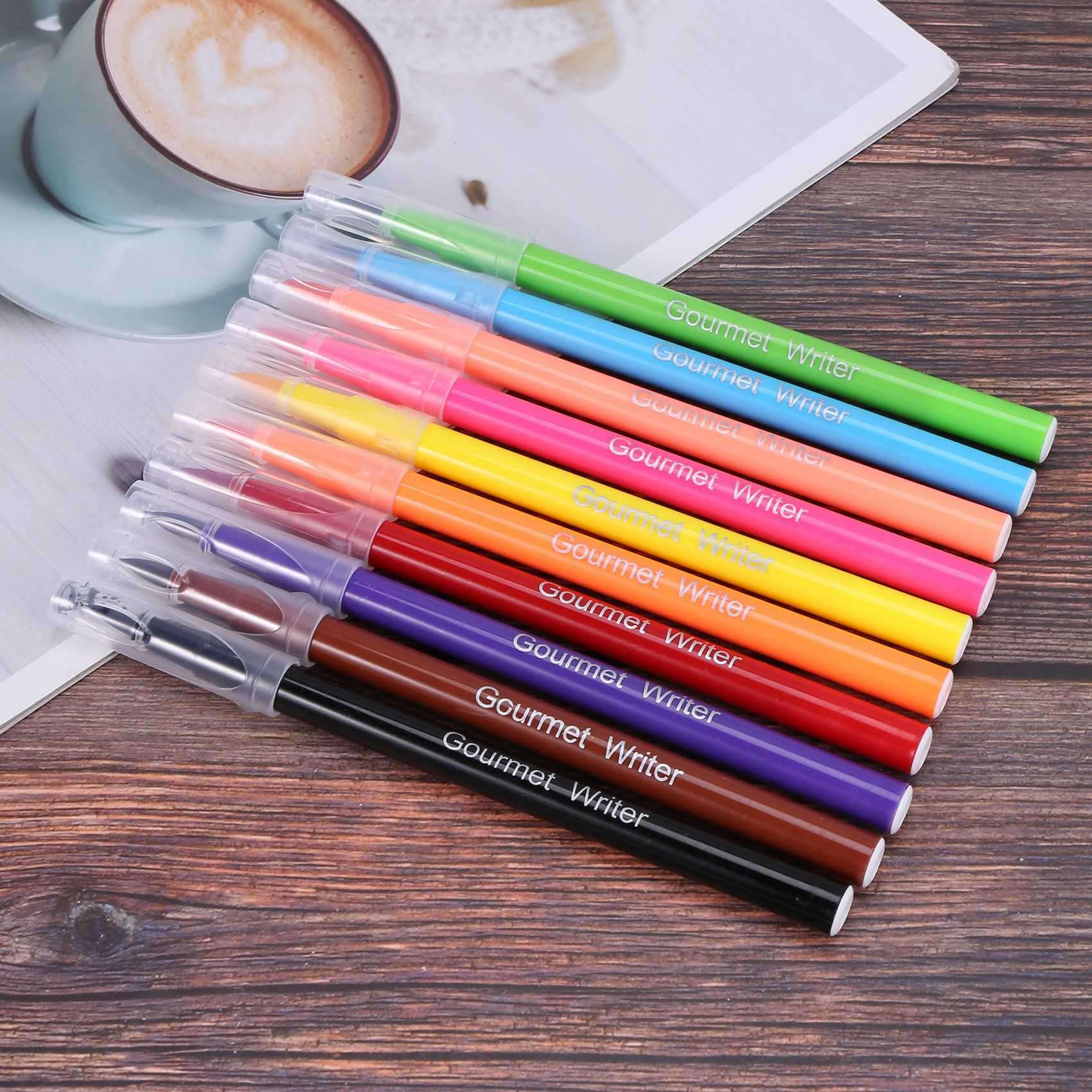 PENGY Lot de 20 stylos à pigments comestibles - Pour dessin de , gâteaux - Outils de décoration de gâteaux