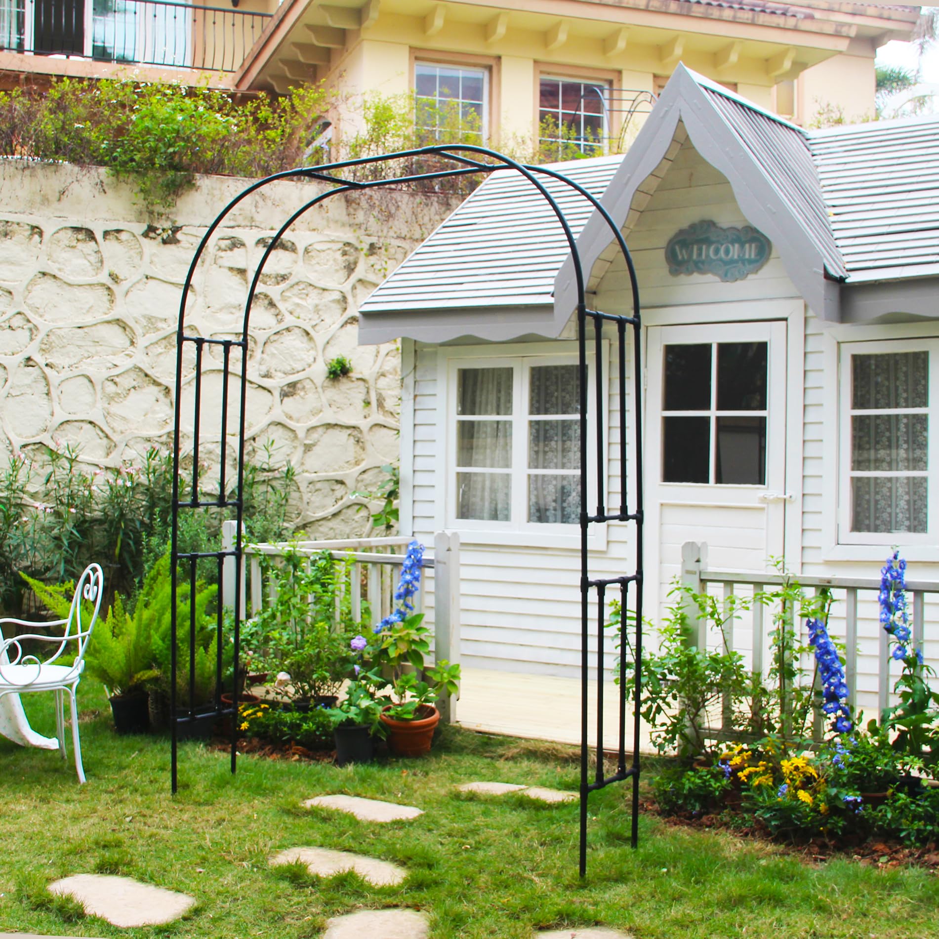 Amazon.com : FLOHOVER Garden Arch Trellis, 95.8