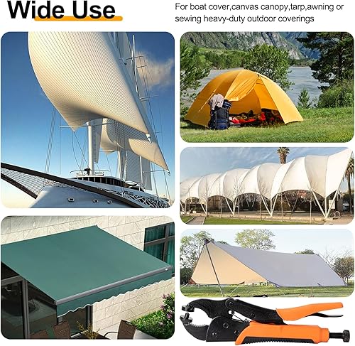 Miniatura 7 de AnnYun Snap Button Kit, Heavy Duty Snap Fasteners Tool, Screw Snap on Tools Included 1pc Snap Plier and 40 Sets 15mm Stainless Snaps, Buttons Snap