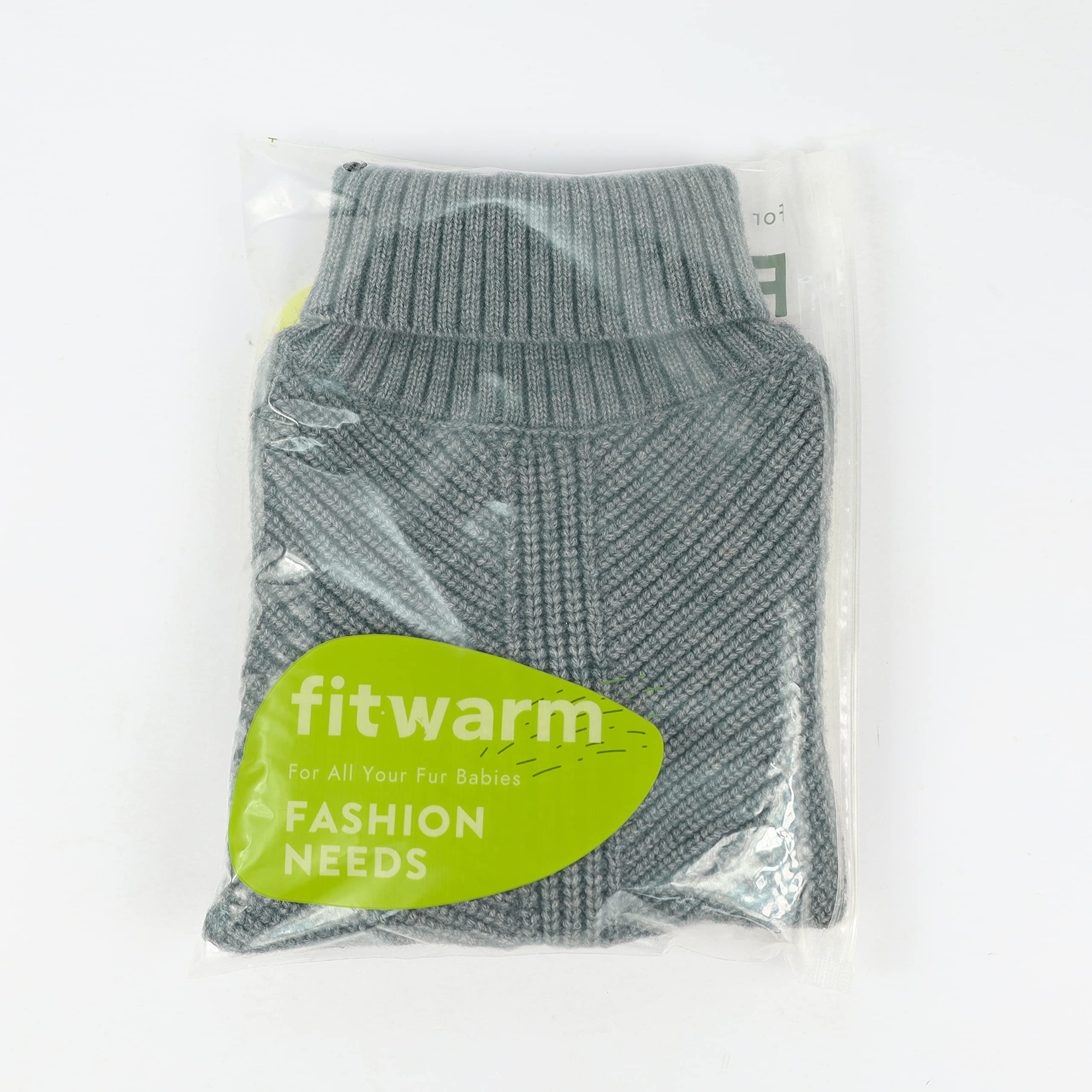 Fitwarm Pull à col roulé pour chien, manteau thermique en tricot pour animal de compagnie, vêtements d'hiver pour petit chien, vêtement pour chat, gris chiné, taille XXL