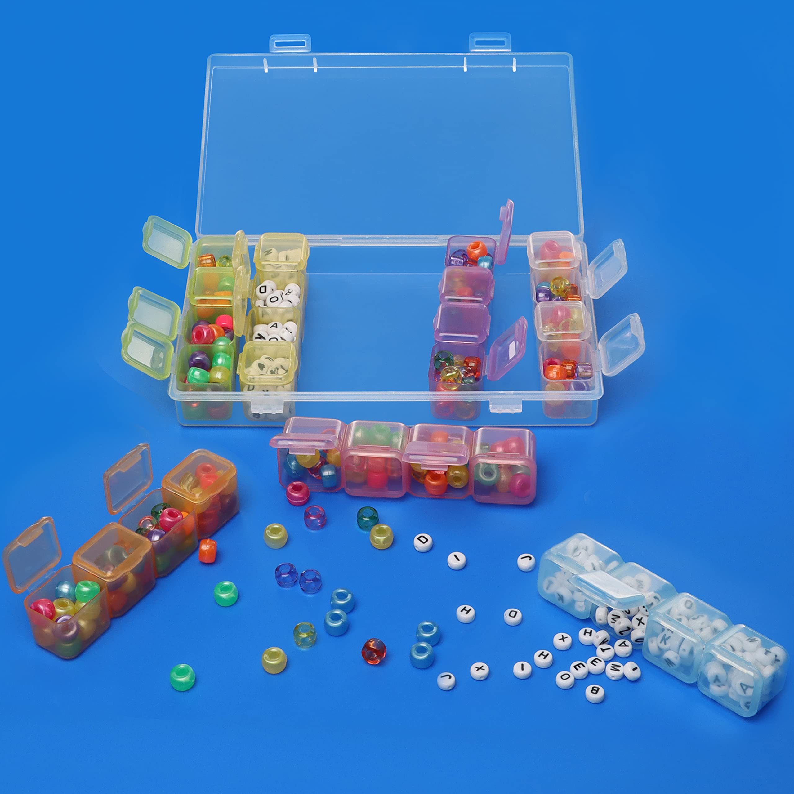 Boîte De Rangement Transparente Pour Diamond Painting - 12 Pots Amovibles Avec Couvercles - Plastique Durable, 11x17.6x2.7 Cm - 5