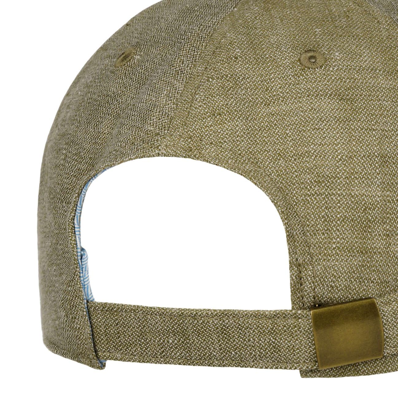 Stetson Lniana czapka z ochroną przed promieniowaniem UV męska - Made in Italy słońce baseball lato metalowa klamra, daszek, podszewka wiosna-lato