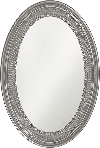 Miniatura 1 de Howard Elliott Ethan Espejo decorativo ovalado para colgar en la pared, marco de resina, espejo de tocador perfecto para decoración del hogar, 21 x