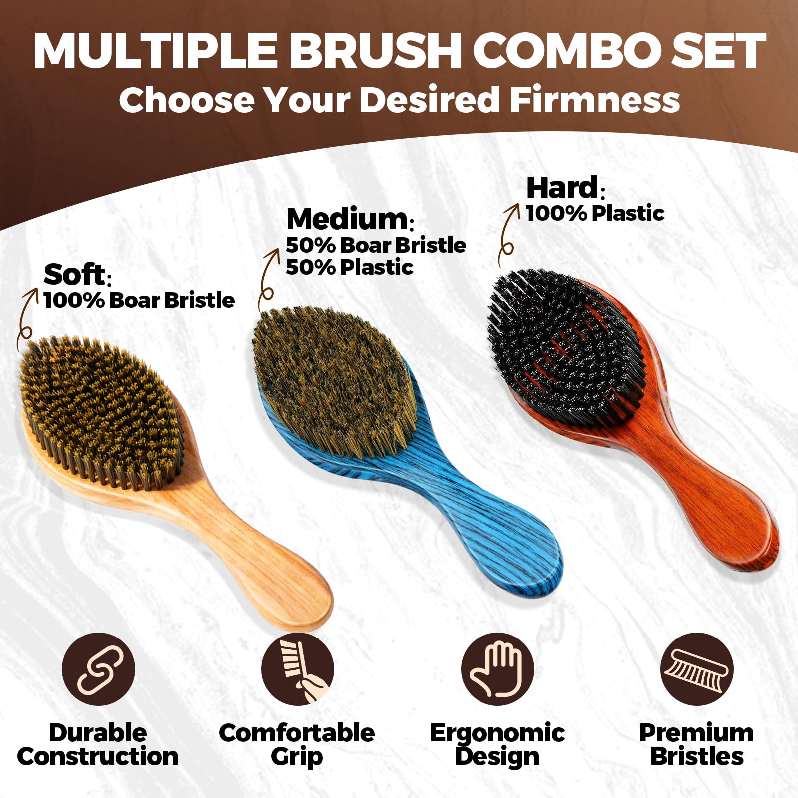 Wave Kit for 360 Waves with Brushes, Durag, Pomade and Accessories
