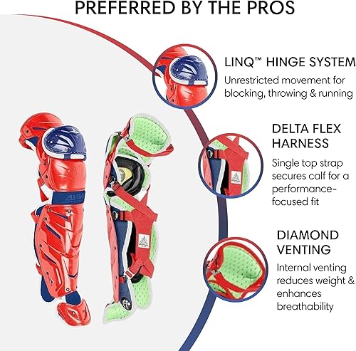 Miniatura 5 de All-Star S7 Axis Ages 9 to 16 - Baseball Catching Equipment Kit (Includes Helmet, Chest Protector, Leg Guards), Meets NOCSAE