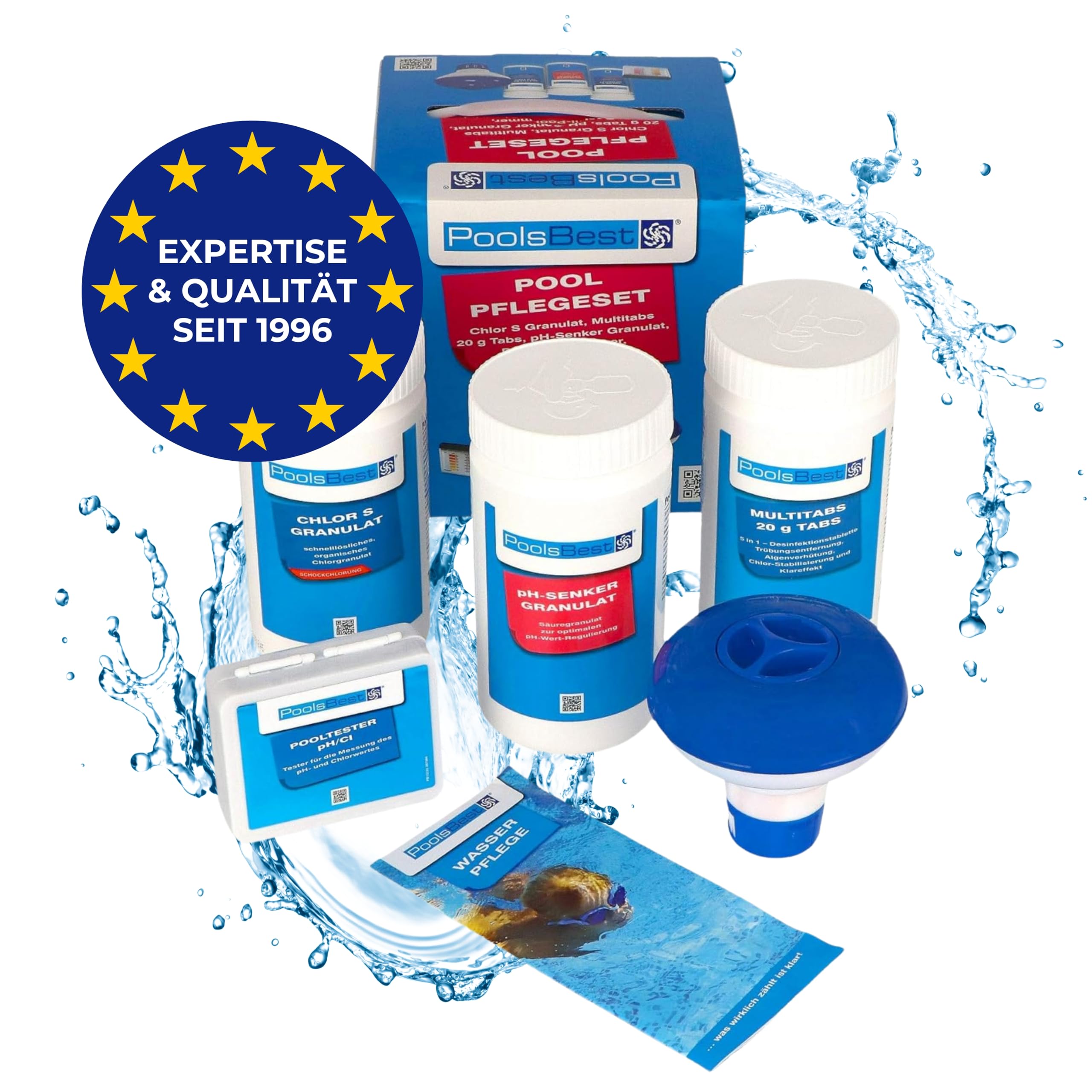 PoolsBest Pool Pflege-Set 5-in-1 Starter Guide