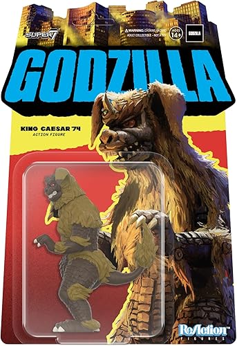 Super7 Toho Godzilla King Caesar '74-3.75 pulgadas Toho Godzilla Figura de acción de película clásica coleccionables y juguetes retro