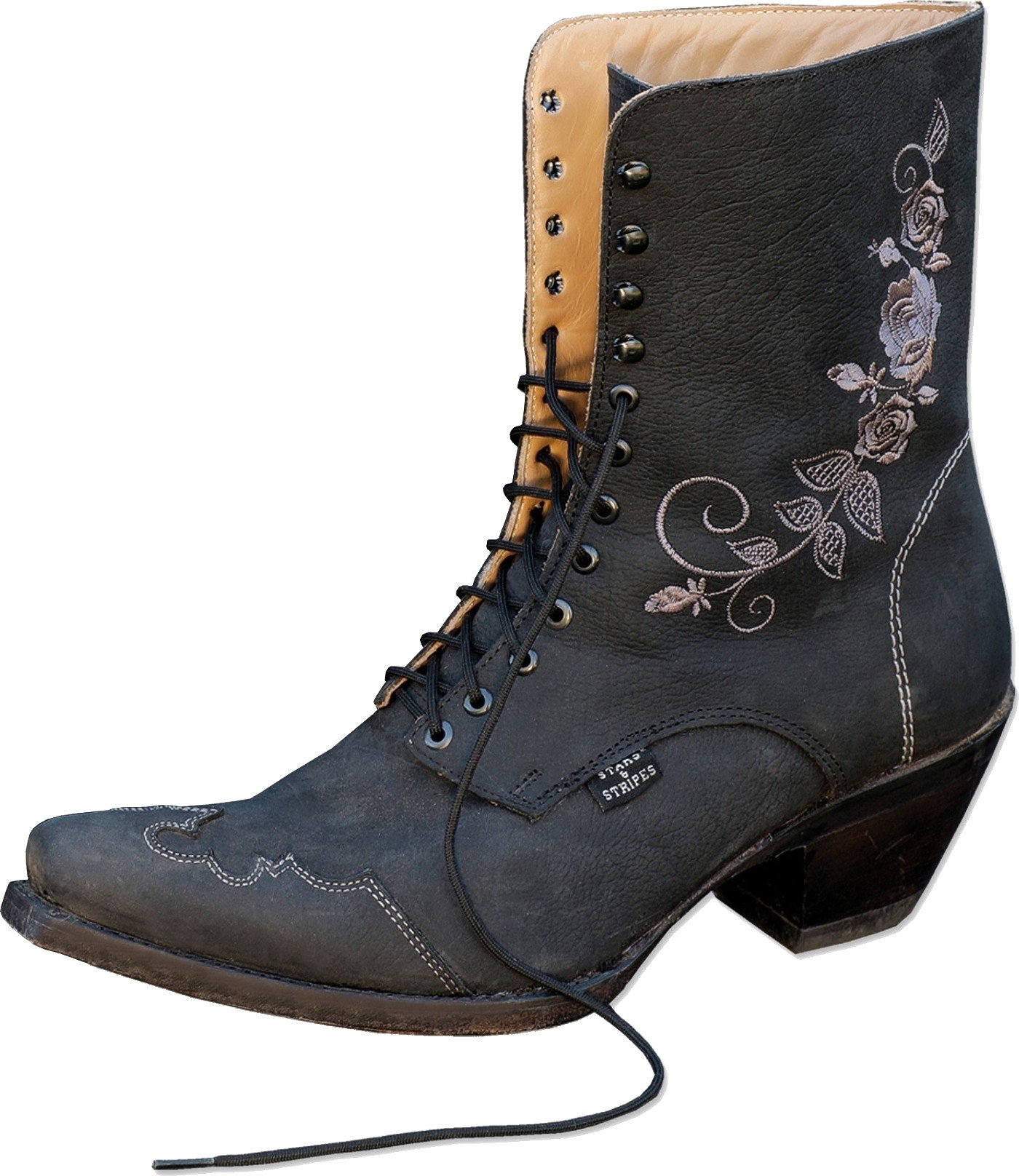 STARS & STRIPES Damen Western-Boots »ROSI« Schwarz