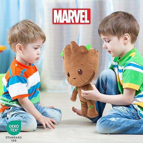 Miniatura 5 de Guardians of The Galaxy Groot - Almohada de peluche de microfibra de poliéster súper suave 14 pulgadas producto oficial de Marvel