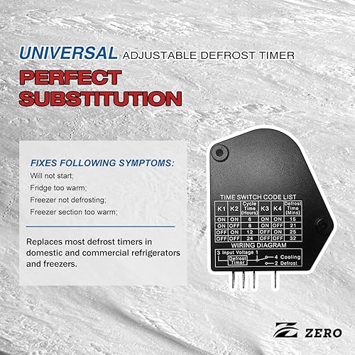 Miniatura 3 de Z ero Temporizador de descongelación ajustable universal DS-All puede reemplazar todos los modelos de temporizador de descongelación