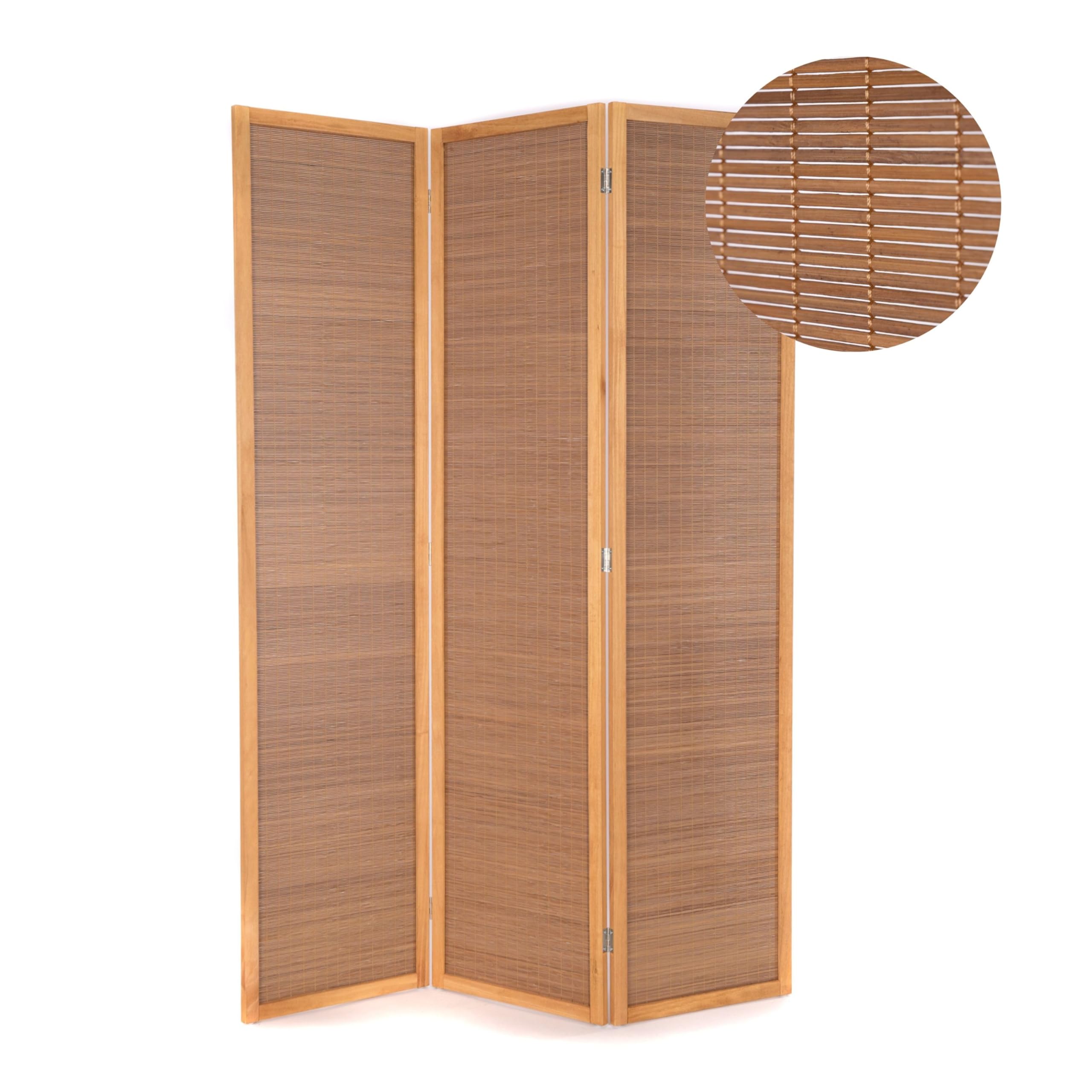 RAUMTEILER Alara | Raumteiler aus Bambus, 170x120 cm, 3-teilig