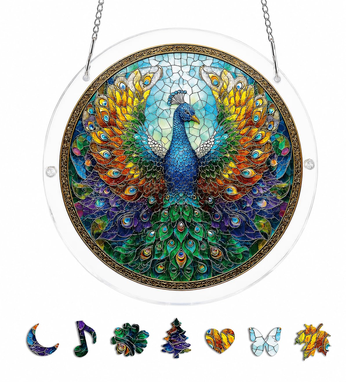 Acrylic Jigsaw Puzzle Suncatcher, Sun Catcher Window Hanging