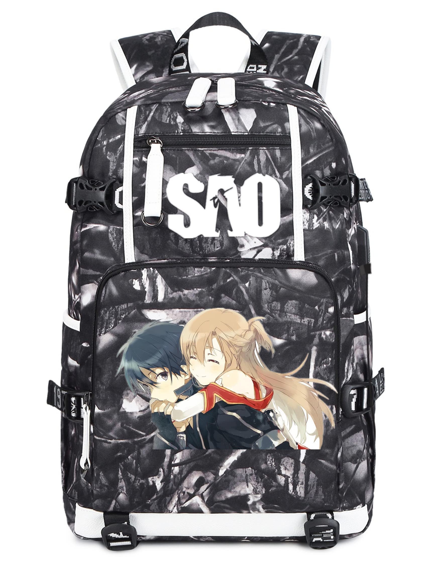 ISaikoy Anime Sword Art Online Backpack Bookbag Daypack School Bag Laptop Shoulder Bag N8