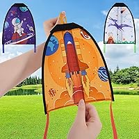 Vista 1 de 3 Pcs Mini Slingshot Kites - Thumb Ejection Kite Beach Toys Gift for Kids Teens Age 4-18 Years Old Easy to Fly Waterproof Stringless Beach Kite