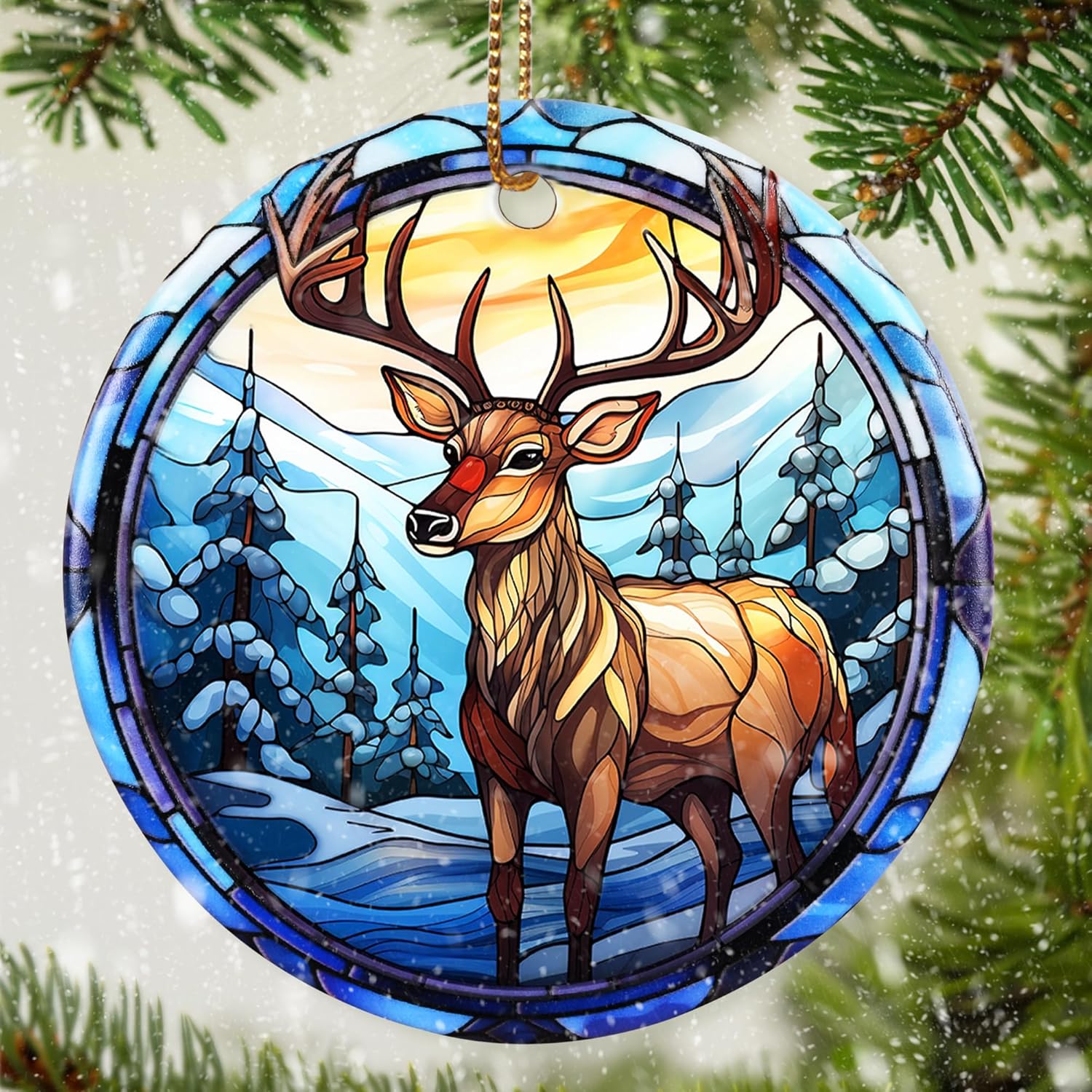 Elk Christmas Ornament, Dodosky Elk Ornament, Elk Christmas