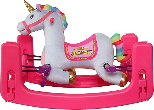 Miniatura 6 de Rockin Rider Unicornio Starlight Grow-with-Me rosa