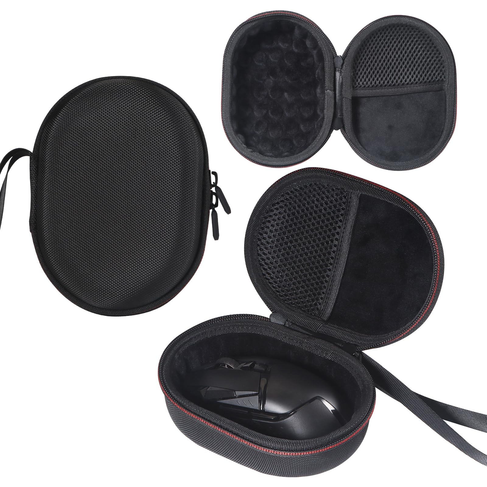 Universal Hard Shell Mouse Storage Case – Drop-Resistant & Shockproof with Soft Lining, Protective Carrying Box for Logitech/Razer/Rog/Zowie Gear/Gaming Mice (Black)-image-43