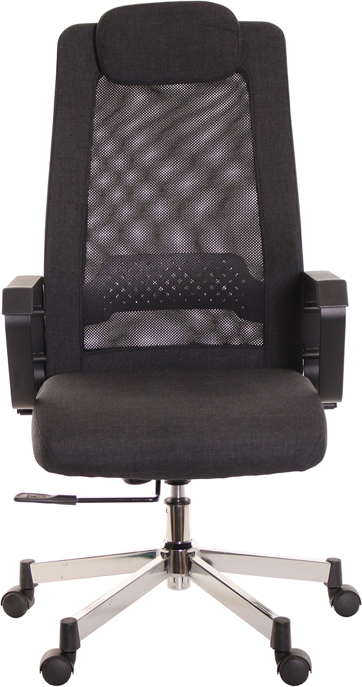 High Back Mesh Task Chair with Headrest & Armrest, Ergonomic Executive Swivel Recliner Chair - Lumbar Support & Airgrid Black Chair