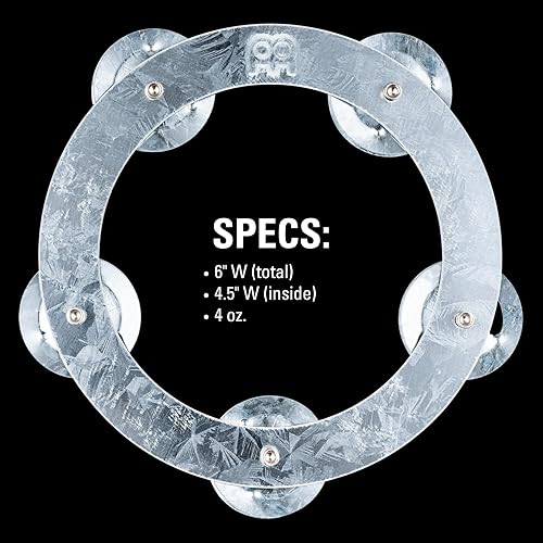 Vista 28 de Meinl Cymbals Anillo de ching suave efecto de cascabel de pandereta, no fabricado en China, para Hihats, choques, paseos y pilas (SCRING)