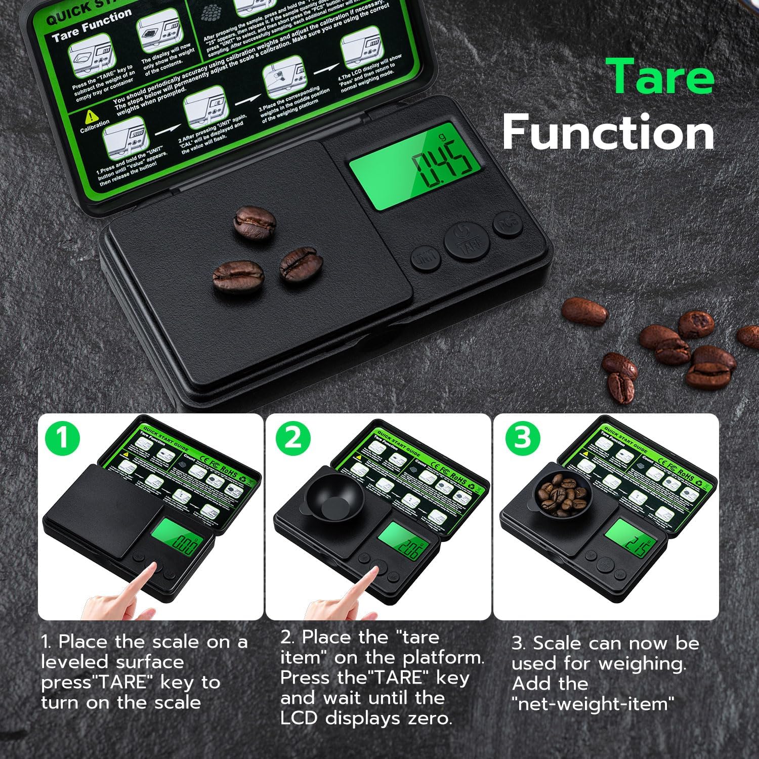 Digital Poet Gr Scale x High Precis Mini Kitchen Scale with