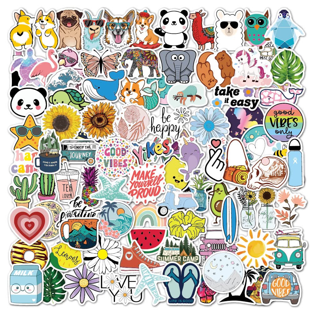FrostyFlair 200 Hologramm Sticker Set - Bookish Sticker Für Laptop, Tagebuch & Scrapbooking