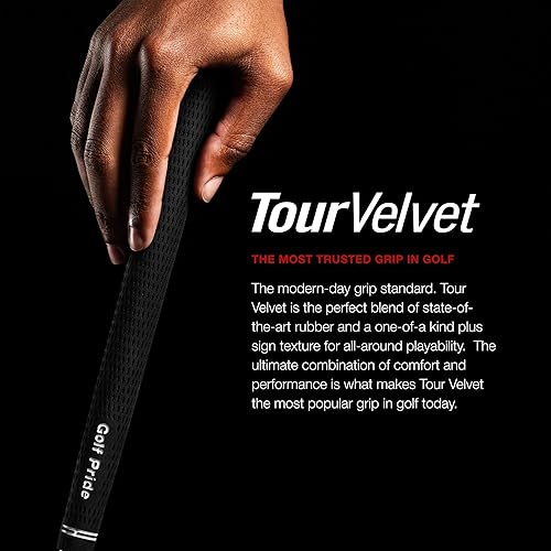Miniatura 19 de Golf Pride Tour Velvet Golf Grip - Agarre de goma duradero para palos - Cuenta con tecnología antideslizante con superficie texturizada