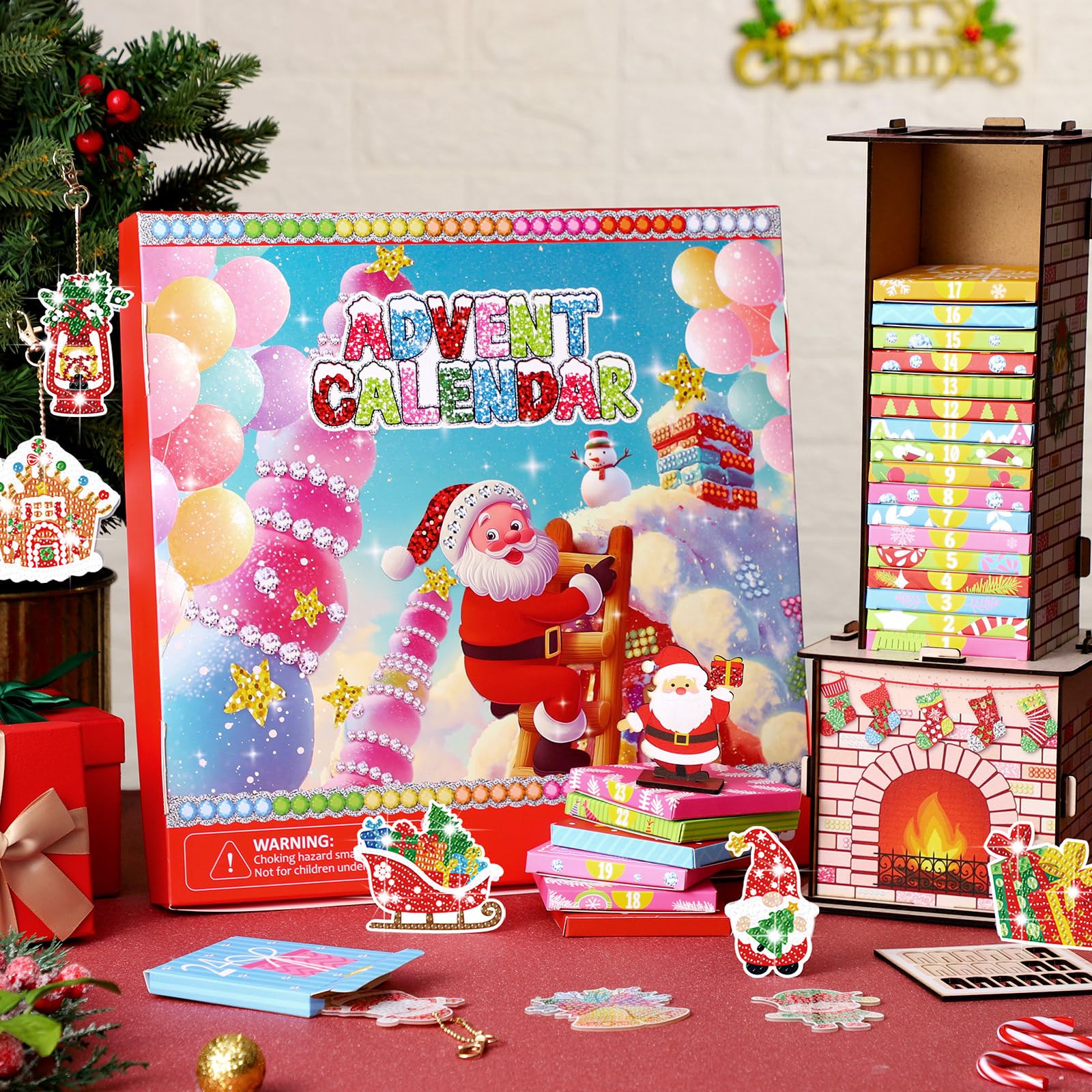 Amazon.com: Cinnvoice Advent Calendar 2025 Santa Down the