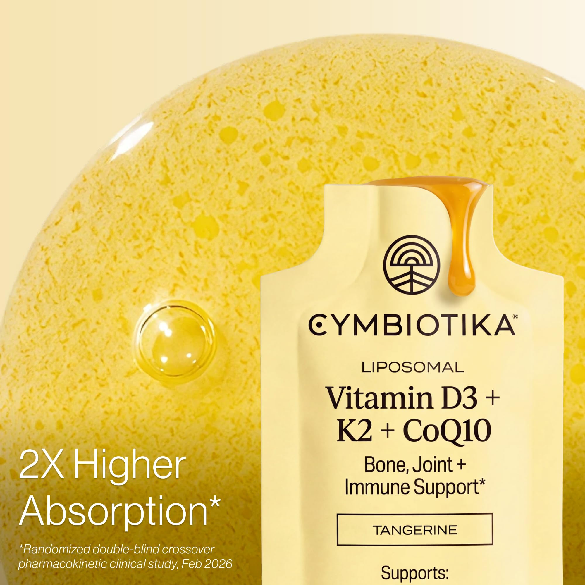 CYMBIOTIKA Liposomal Vitamin D3 + K2 + CoQ10 for Bone, Heart & Immune — Amazon image 3