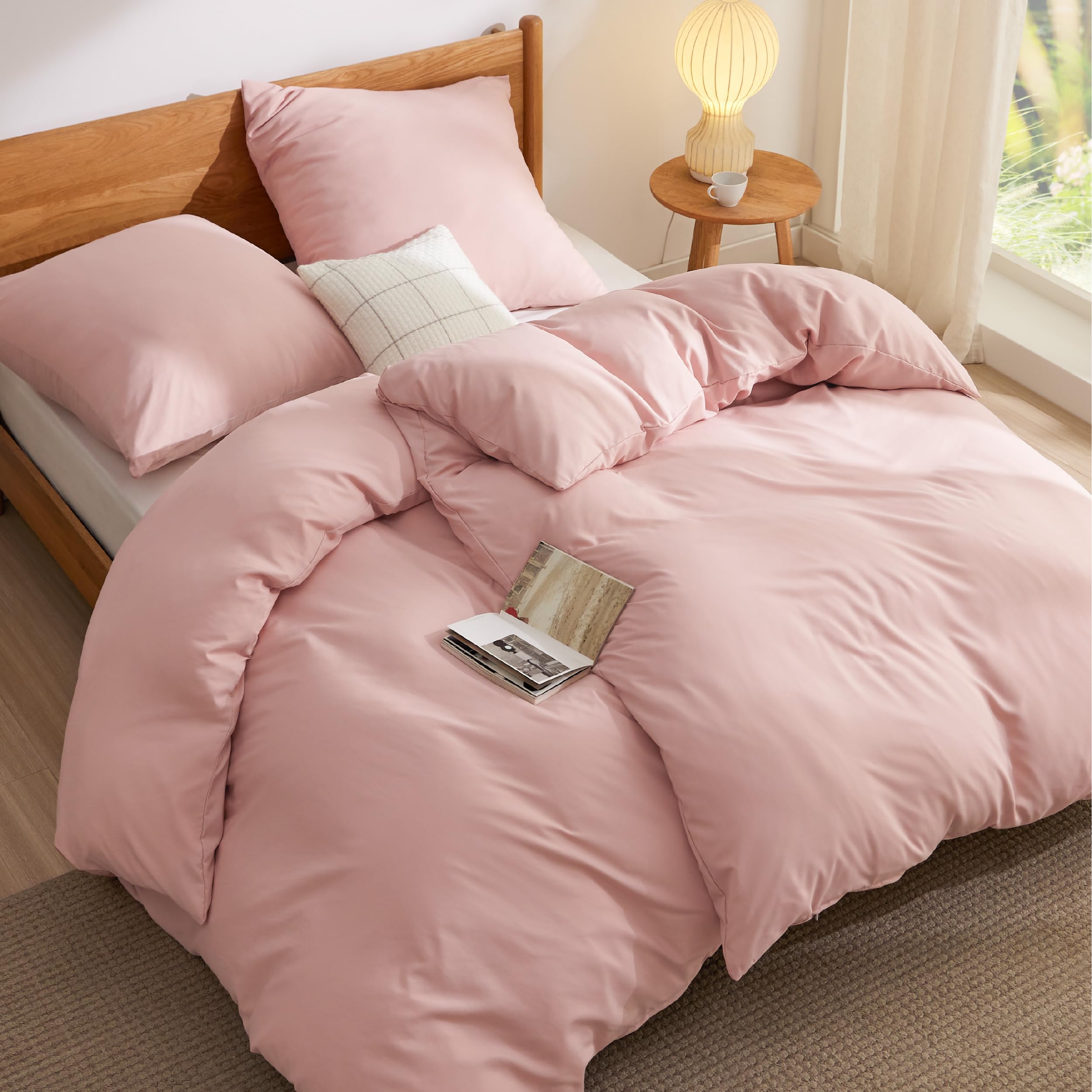 BEDSURE Bettwäsche 135x200 155x220 200x200 - Bettwäsche-Sets Bettbezüge + 2 Kissenbezüge 80X80 cm, Oeko-TEX Bettwäsche-Sets Polyester Mikrofaser mit Reißverschluss