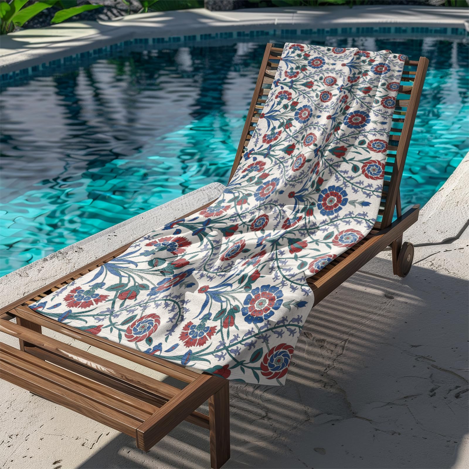 Telo Mare Microfibra 210x230 Foglie Boeme Telo Spiaggia Grande Antisabbia,XXL Asciugamano Mare, Asciugatura Rapida, Stuoia Spiaggia Leggero E Portatile