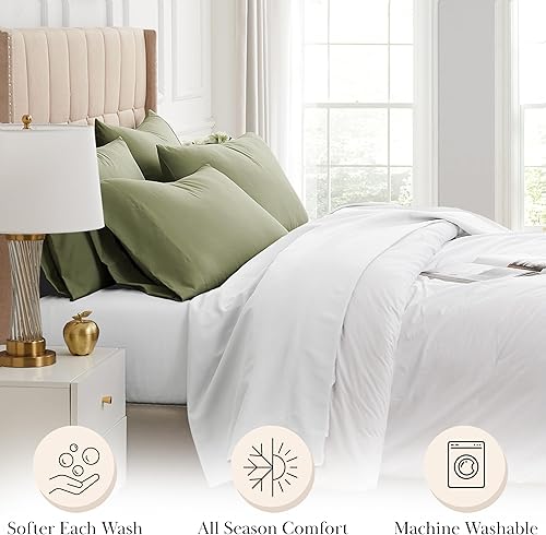 Miniatura 155 de Southshore Fine Living, Inc. Juego de 2 fundas de almohada de tamaño estándar, se adapta a almohadas de tamaño matrimonial, individual, queen, 10