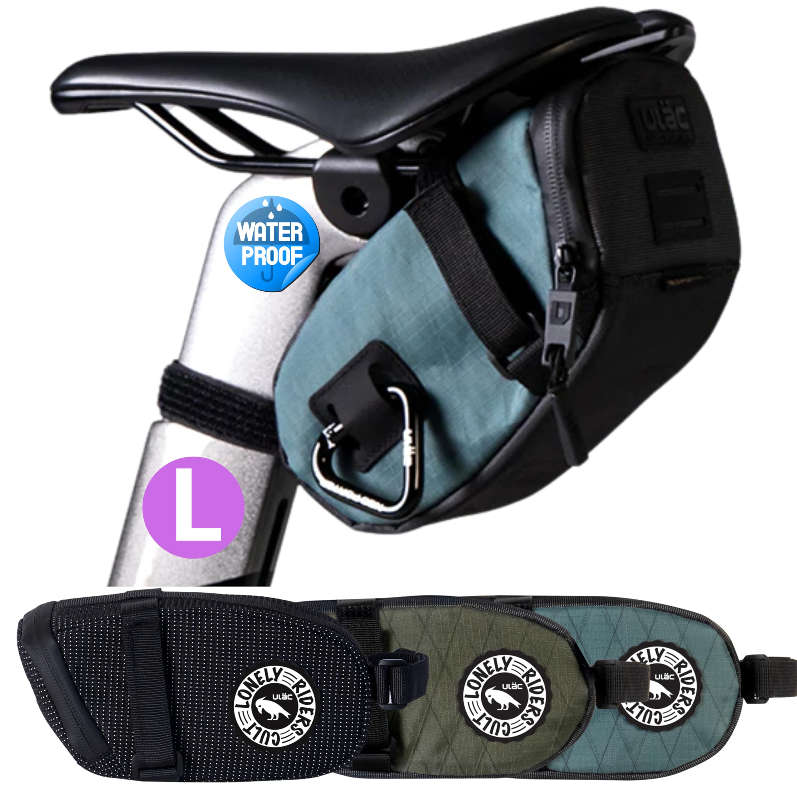 ULAC RADTAIL MAX Saddle Bag (1.3 L) Grey - Slate