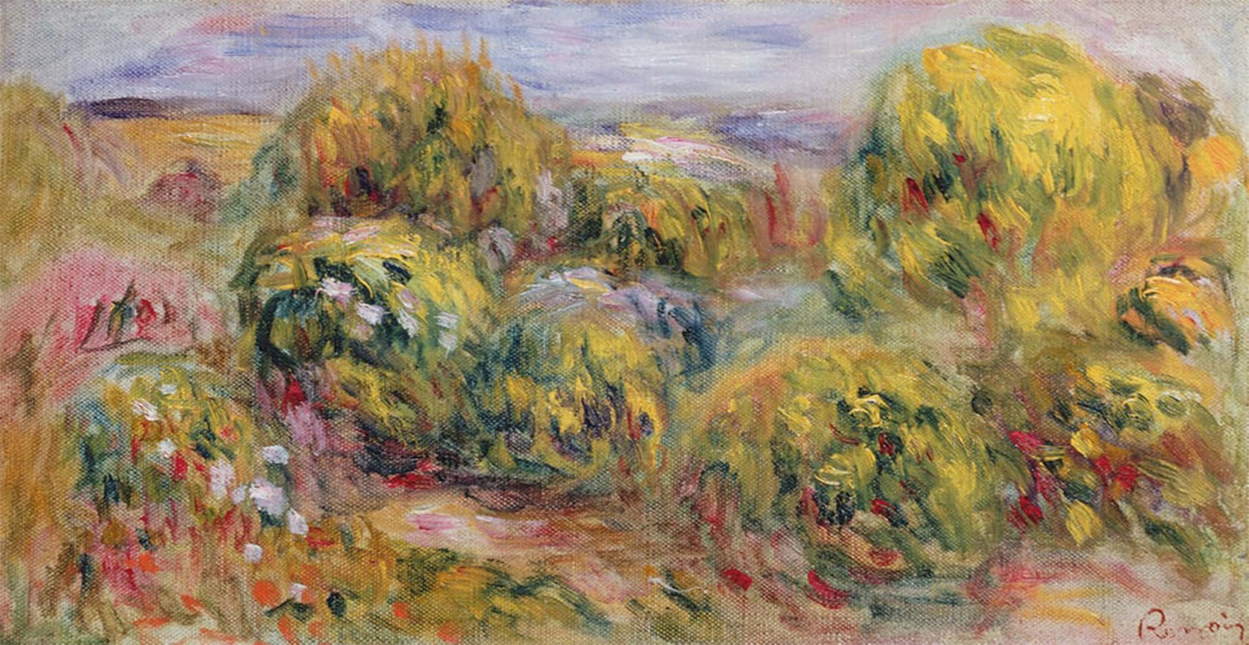 POSTERIIk Vintage Classic Picture Landscape Artwork Landscape by Pierre Auguste Renoir Portrait Canvas Painting for Office Home Decor 60x90cm