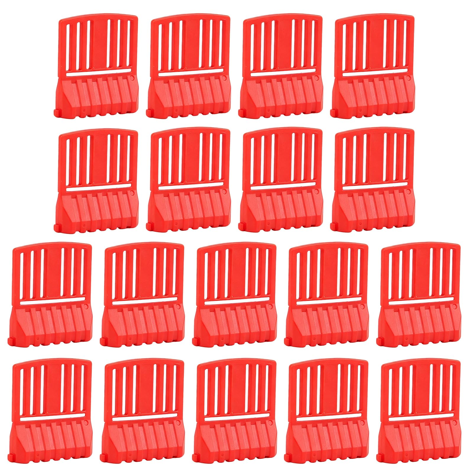 MUYAPAY 18 PCS Traffic Cones Realistic Depiction of Details Mini Cones Recreating Authentic Traffics Scenes Traffic Cone for Micro Landscape Sand Table Street Signs Engineering Road(Fence)