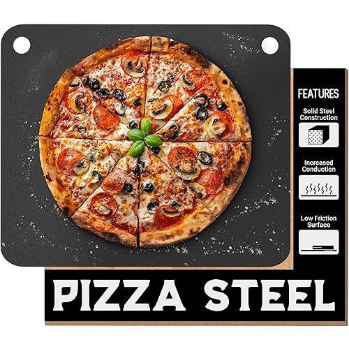 Primica Pizza Steel XL - Rectangular, Steel, 0.315" Thick, Black