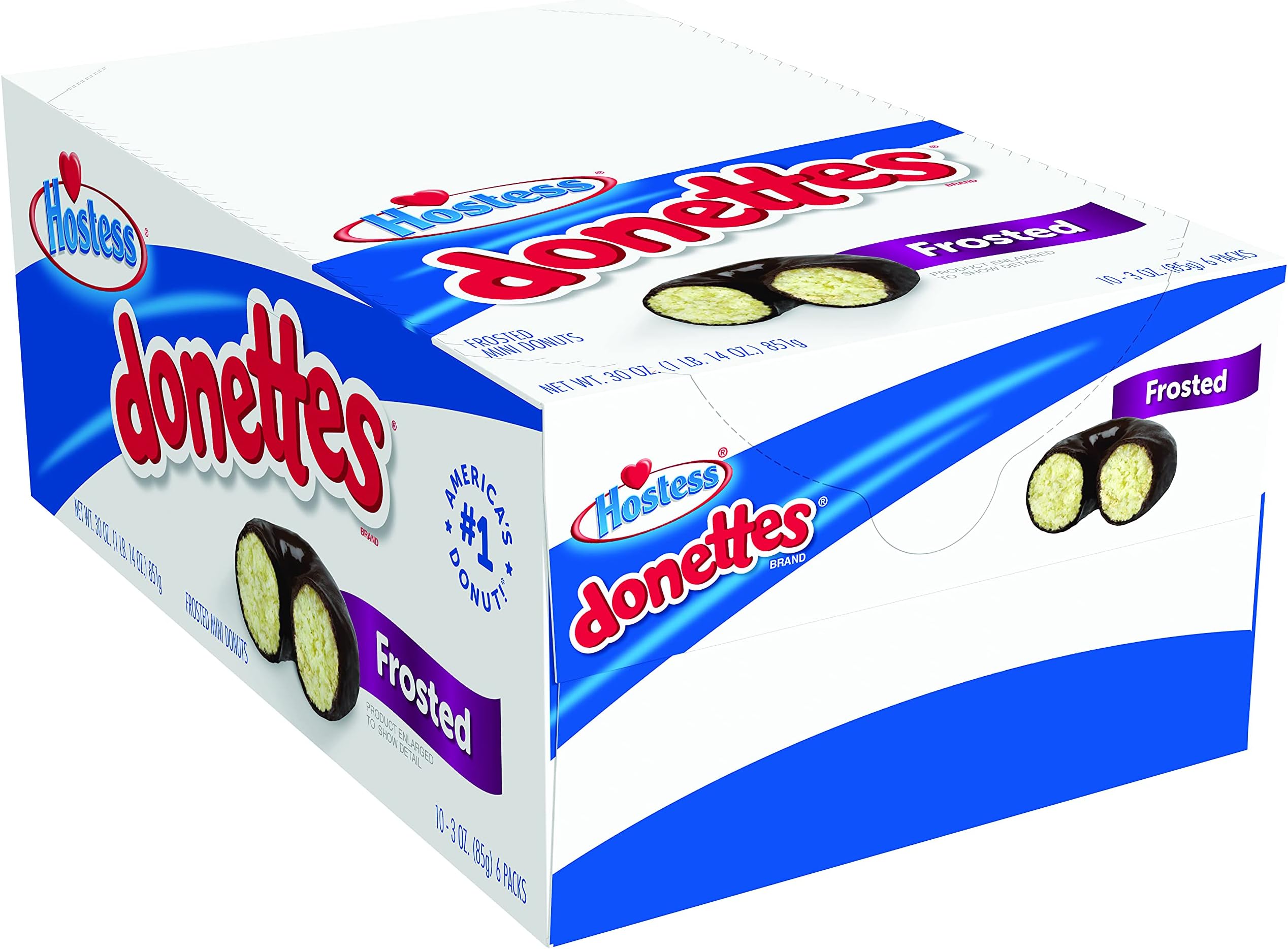 Donettes Mini Donuts, Frosted, 3 Ounce, 10 Count