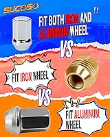 Vista 5 de Tuercas de orejeta M14x1.5 de repuesto para Chevy Silverado 1500 1999-2017, Ram 1500 2500 2012-2022, Jeep Grand Cherokee 2011-2022, 24 piezas