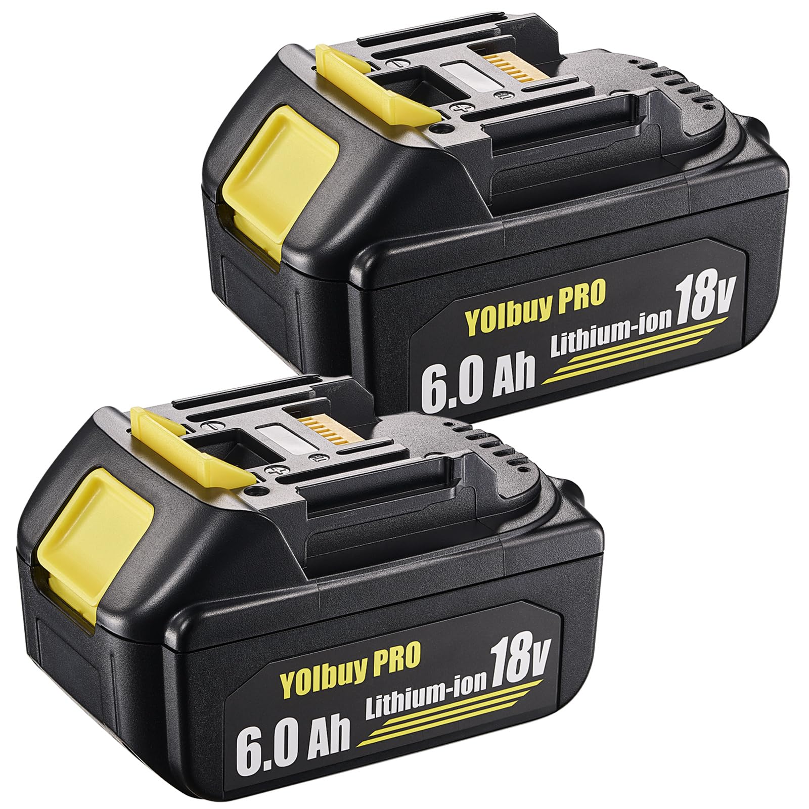 YOIbuy PRO 18V 6.0Ah リチウムイオンバッテリー 2個セット