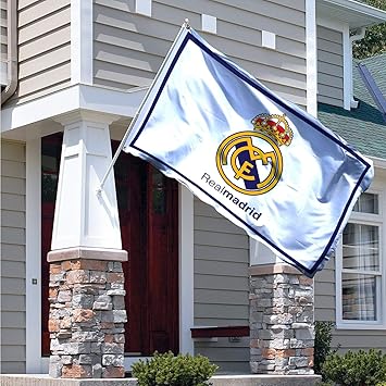 omlopp Real Madrid Flag Banner 3x5 feet Soccer Durable Indoor or Outdoor