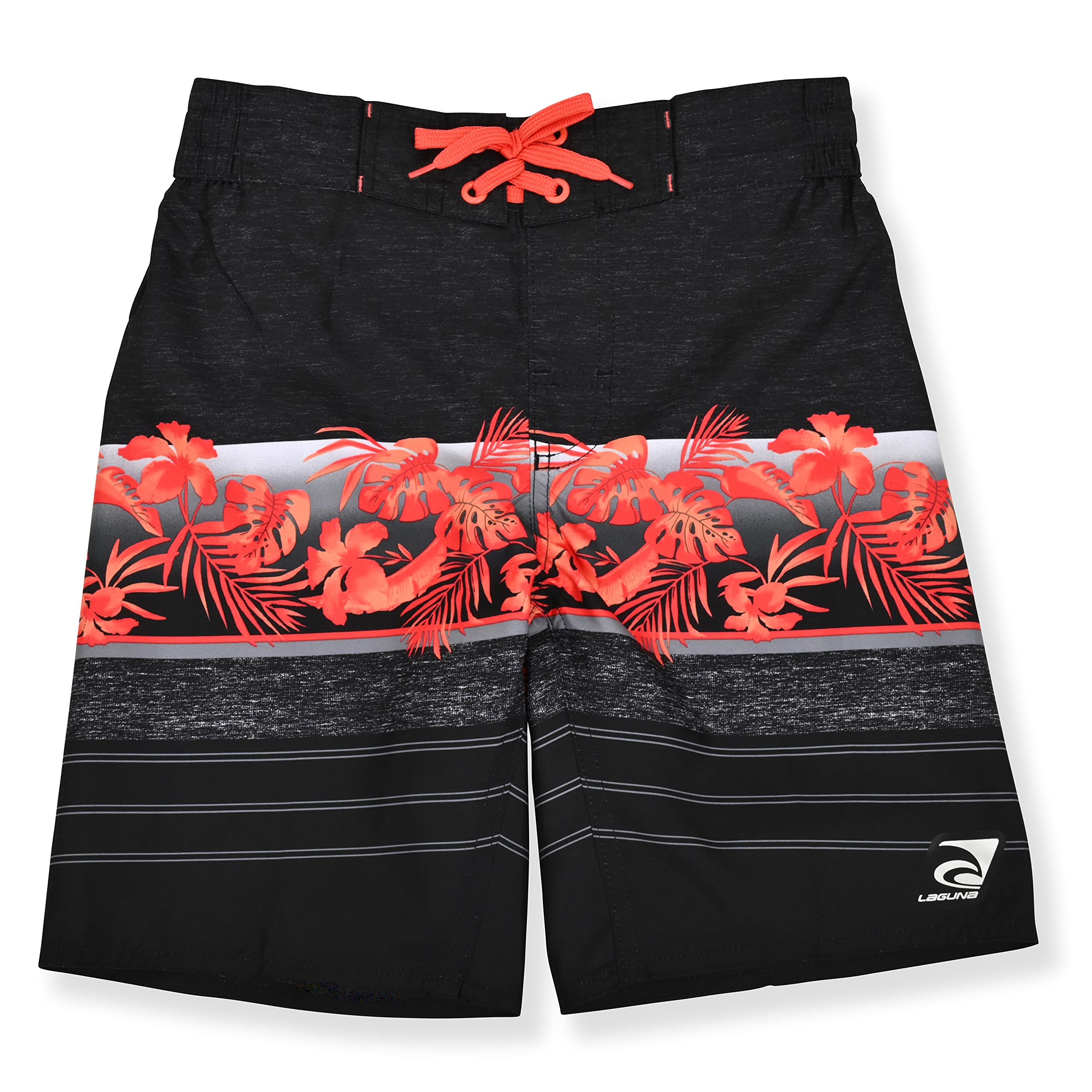 LAGUNA Traje de baño para niños con protección solar UPF 50+, pantalones cortos de baño de secado rápido, traje de baño para jóvenes y adolescentes