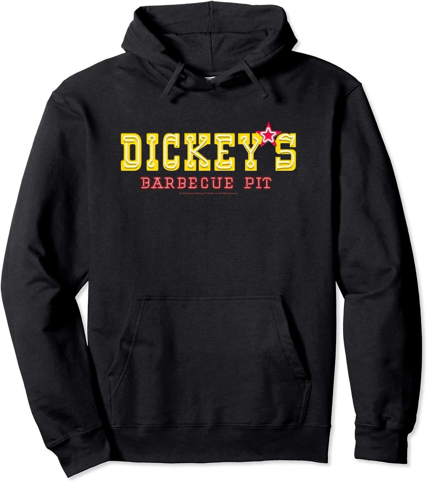 Dickey's Barbecue Pit Neon Lights Logo Pullover Hoodie