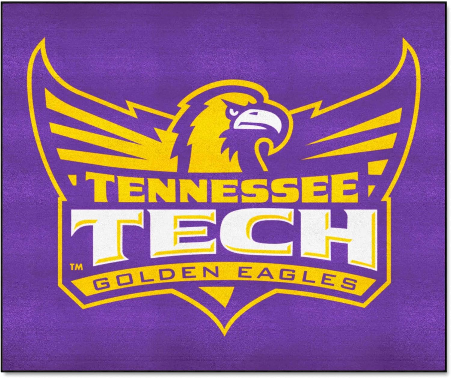 FANMATS 198 Tennessee Tech Golden Eagles Tailgater Rug - 5ft. x 6ft. Sports Fan Area Rug, Home Decor Rug and Tailgating Mat