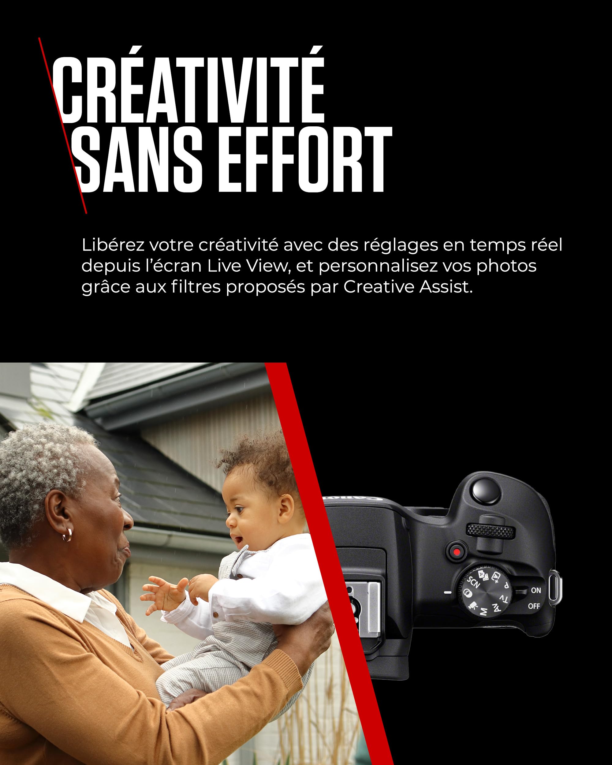 Canon EOS R100 Appareil Photo avec Objectif RF-S 18-45mm + RF 75-300mm Kit Double Zoom, Appareil Photo Hybride APS-C, Autofocus CMOS Dual Pixel, Vidéo 4K, Prise de Vue en Continu Jusqu’à 6,5 IPS