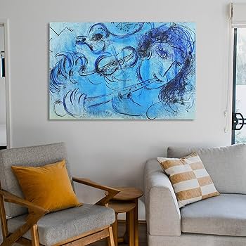 Amazon.co.jp: マルク・シャガール（フルートを吹く人）ポスター