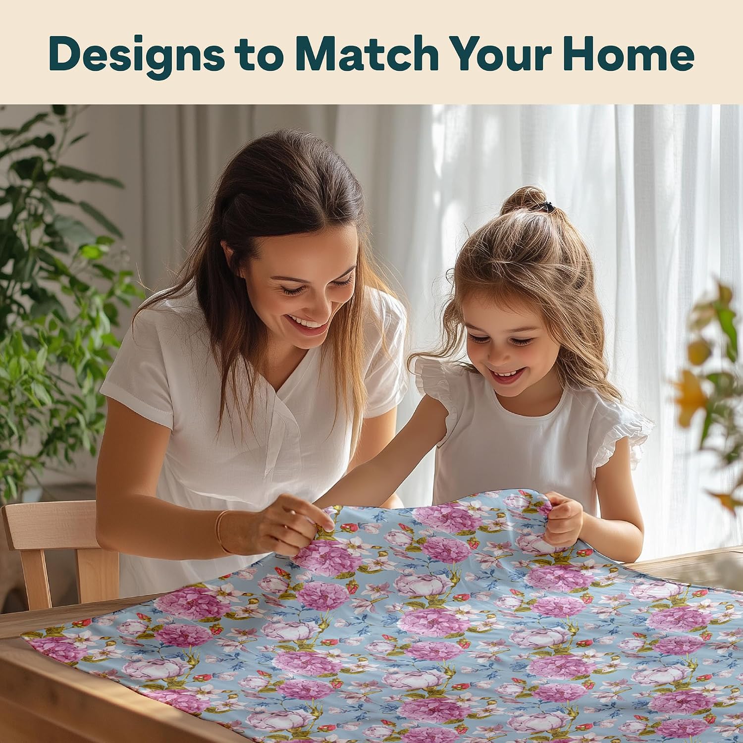Winslow & Brody Spring Tablecloth | Made in America Linen Table Cloths | Scratch, Stain & Wrinkle Resistant | Floral Tablecloth Kitchen Decor | Butterfly Vintage - 60 Inch Round Tablecloth
