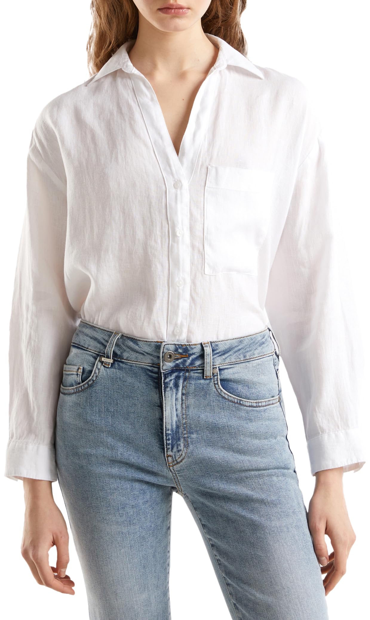 United Colors of Benetton Shirt, Optical White 101, M