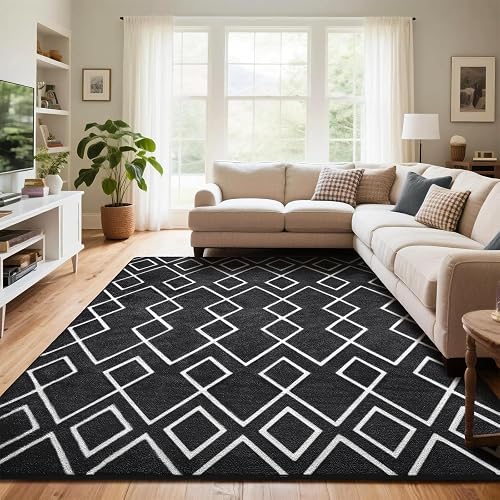 Rtizon Soft Area Rug 4x6 (Blue and White)