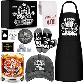 14-piece 40th birthday whiskey gift set