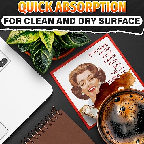 Miniatura 7 de LIBERHAUS Call Me Outdoorsy Servilletas de cóctel, 5 x 5 pulgadas, multicolor